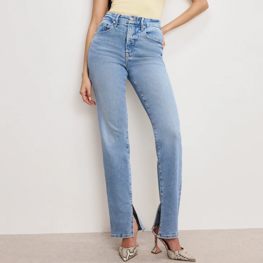 Good American Good Boy Straight Jeans - size 2